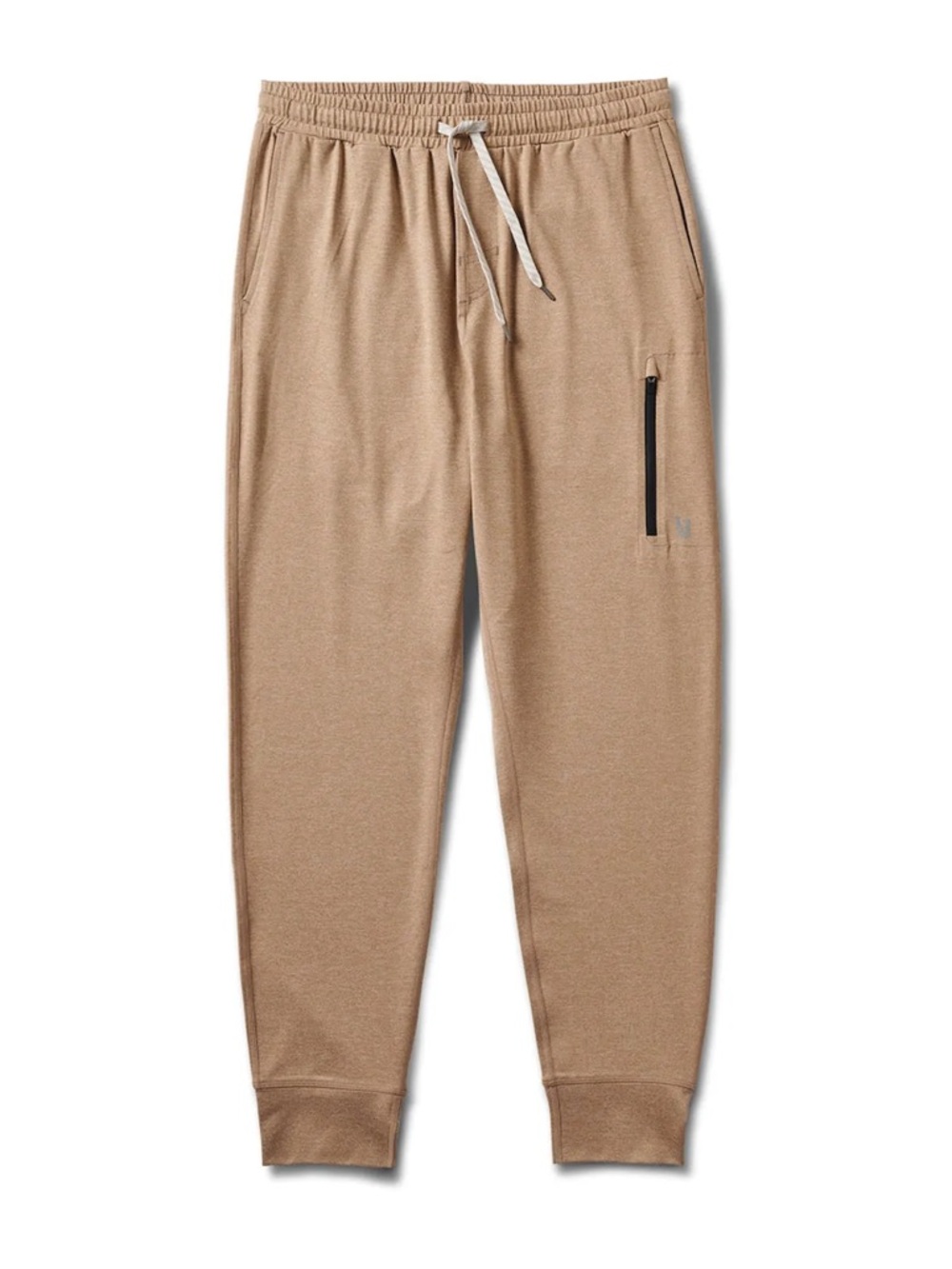 Men's Drawstring Jogger Pants in Tan